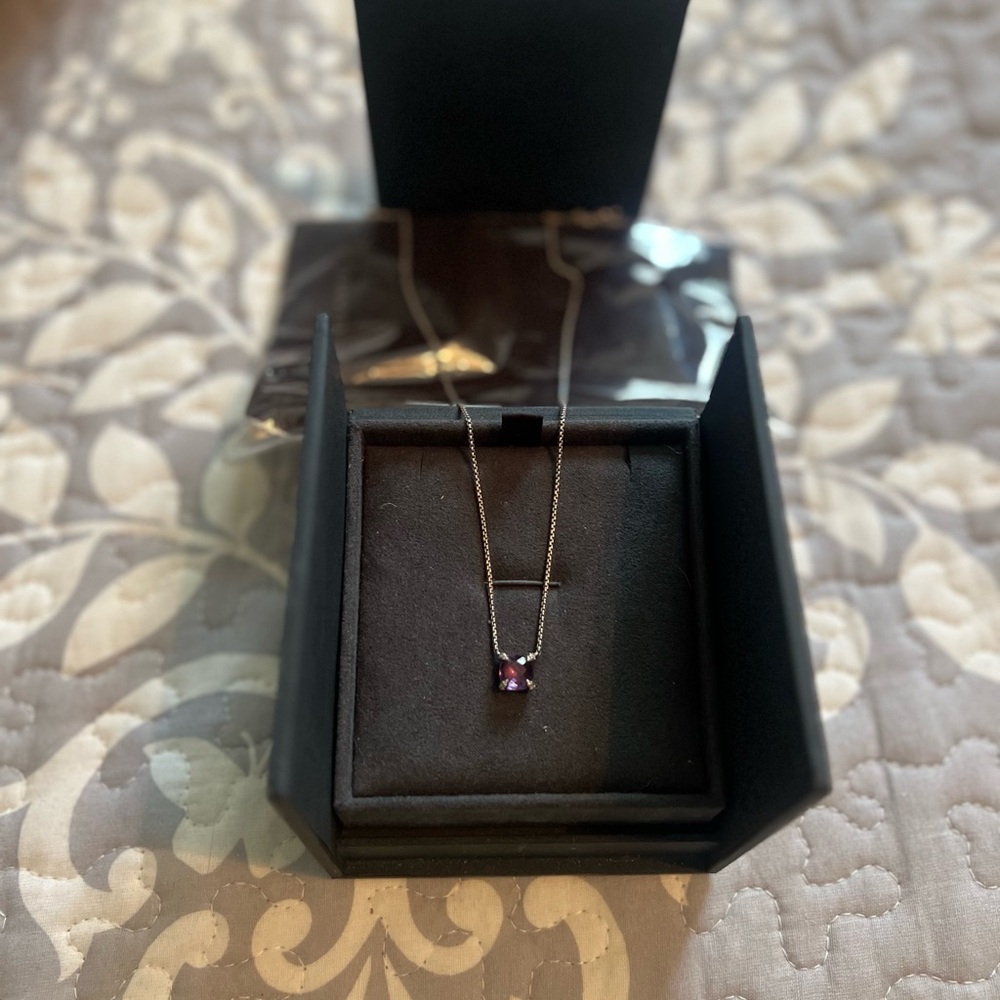 David Yurman Petit Chatelaine Amethyst Necklace